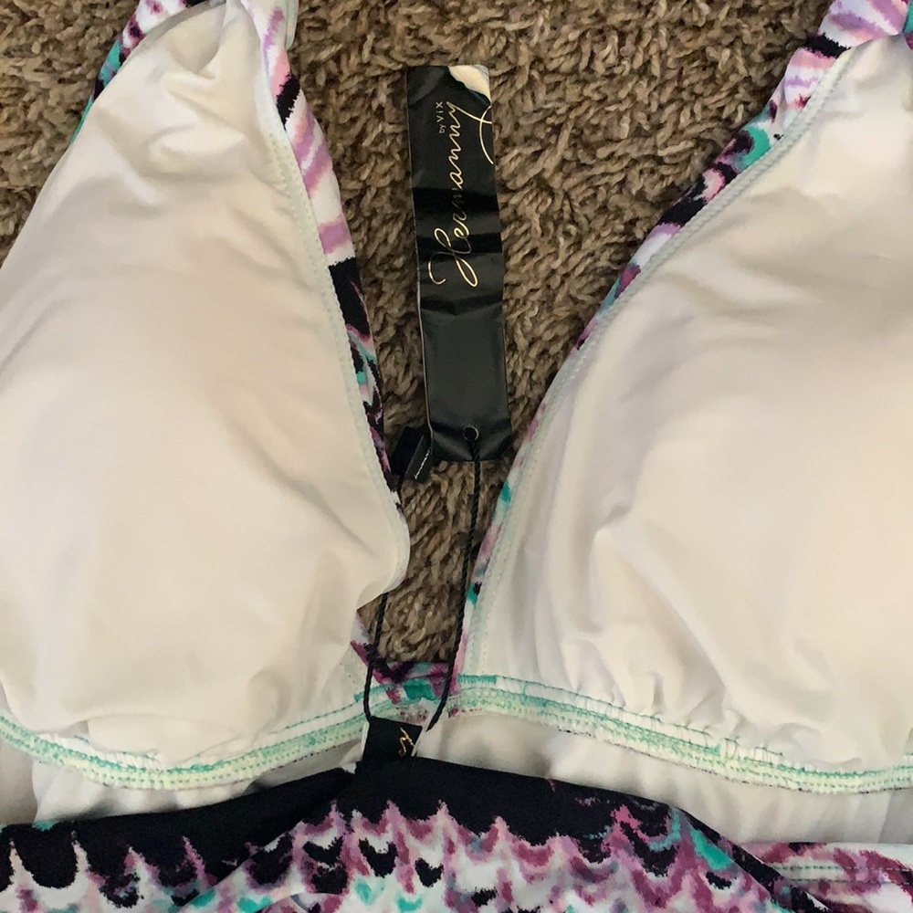 NEW Hermanny by VIX One Piece Swimsuit Sz 8 - Picture 3 of 4